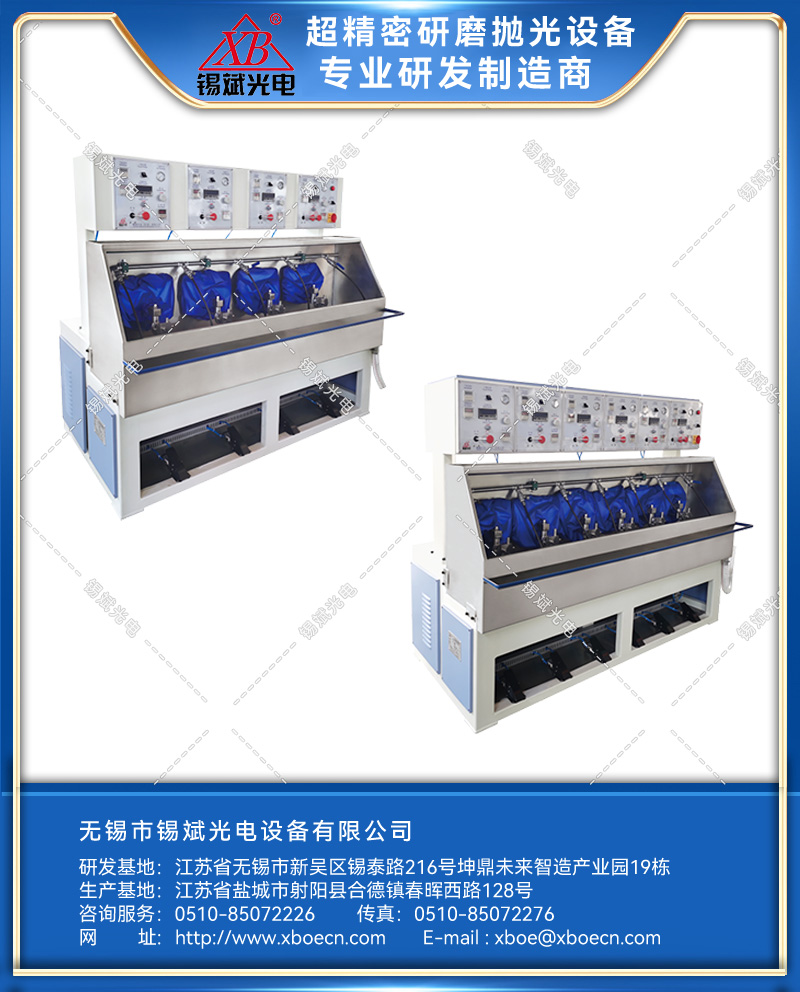 GJP15.4B/10.6B四轴/六轴高速球面磨抛机